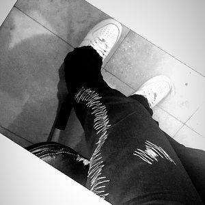 Zig Zag Stacked Jeans